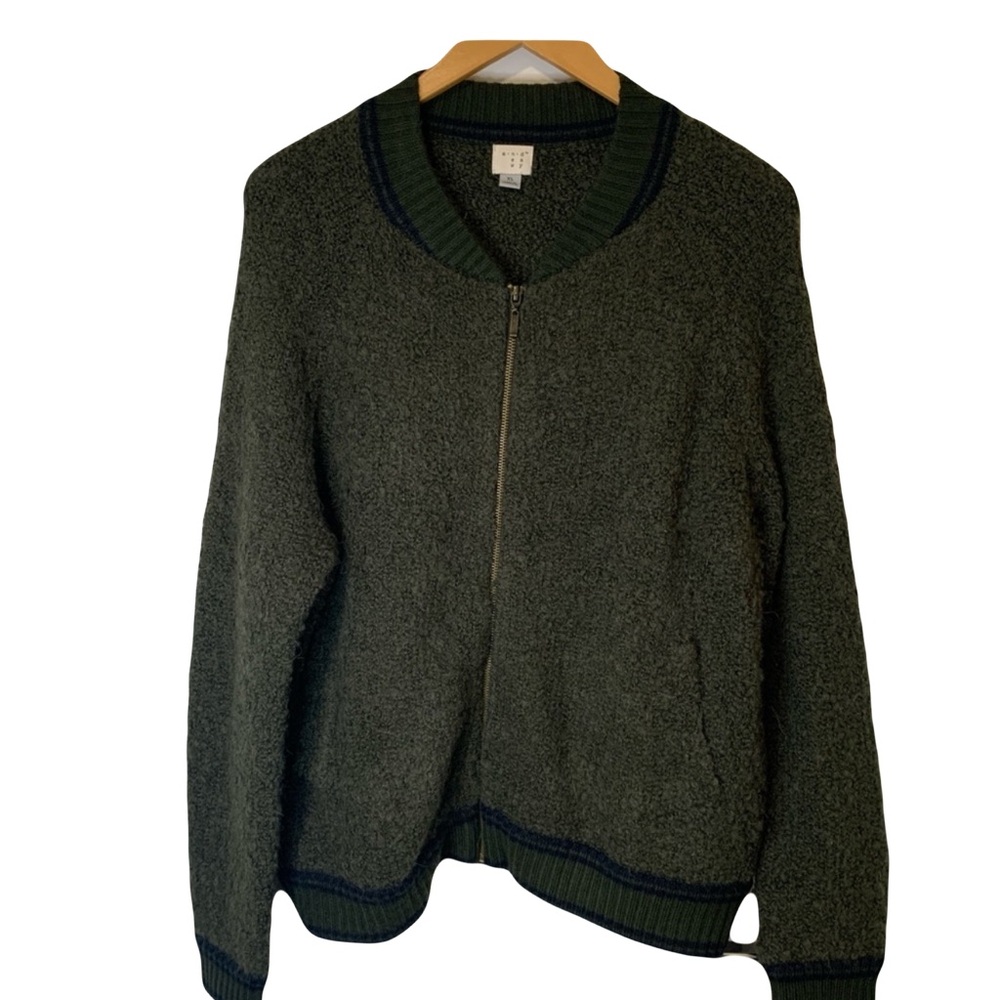 NWT A New Day Sherpa Jacket Olive Green Zippered XL